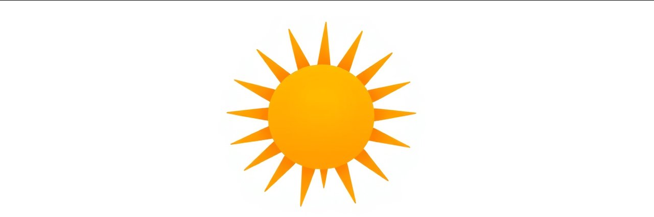 Minimalist sun and blue circle icon for residential solar installation