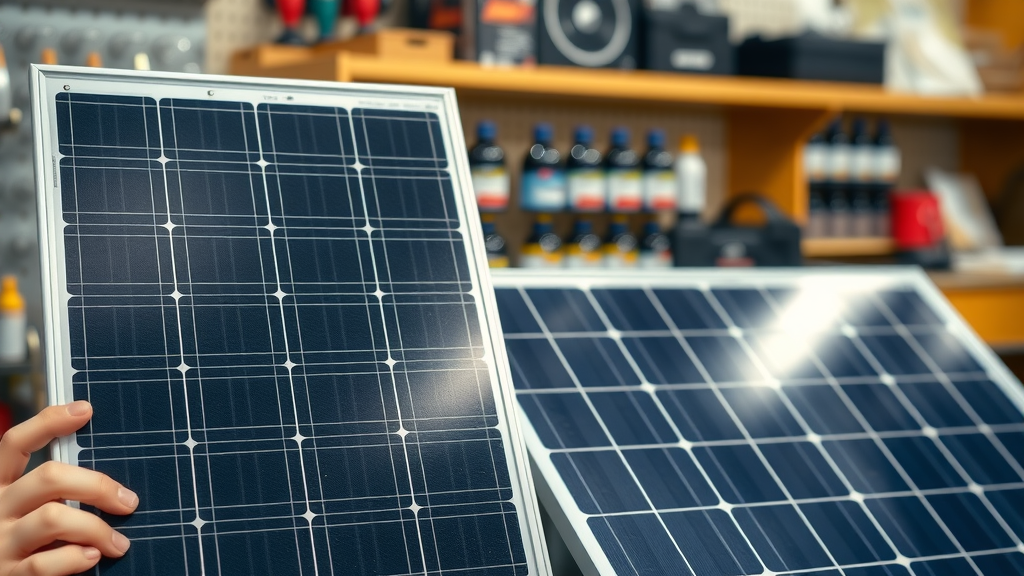 solar quotes price differences explained, comparison of pristine high-end solar panel next to weathered lower-tier panel